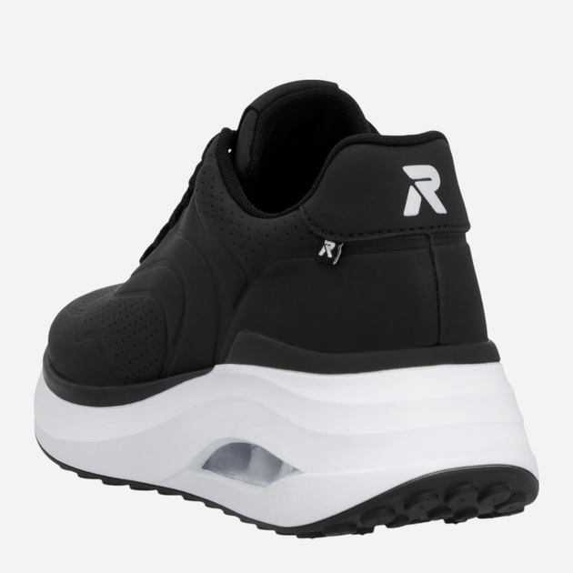 Sneakersy damskie na platformie RIEKER W2700-00 38 (5UK) 25 cm Czarne (4061811651504) - obraz 7