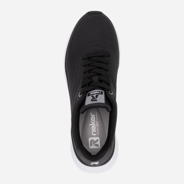 Sneakersy damskie na platformie RIEKER W2700-00 36 (3.5UK) 24 cm Czarne (4061811651481) - obraz 9