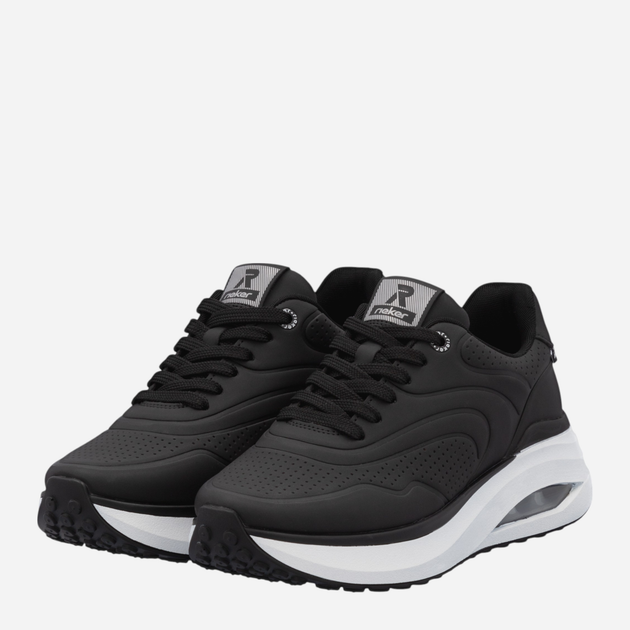 Sneakersy damskie na platformie RIEKER W2700-00 39 (6UK) 25.7 cm Czarne (4061811651511) - obraz 3