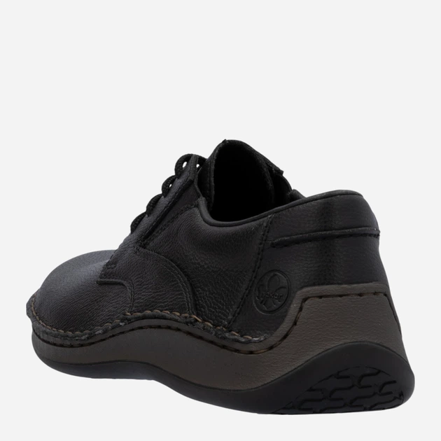 Buty derby męskie skórzane RIEKER 05211-00 42 (8UK) 27.4 cm Czarne (4061811612352) - obraz 7