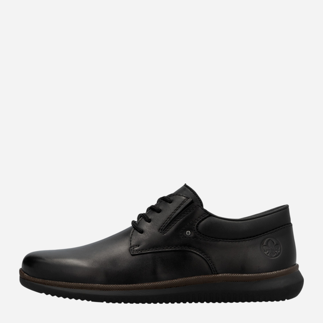 Buty derby męskie skórzane RIEKER 10419-00 44 (9.5UK) 29 cm Czarne (4061811220762) - obraz 4