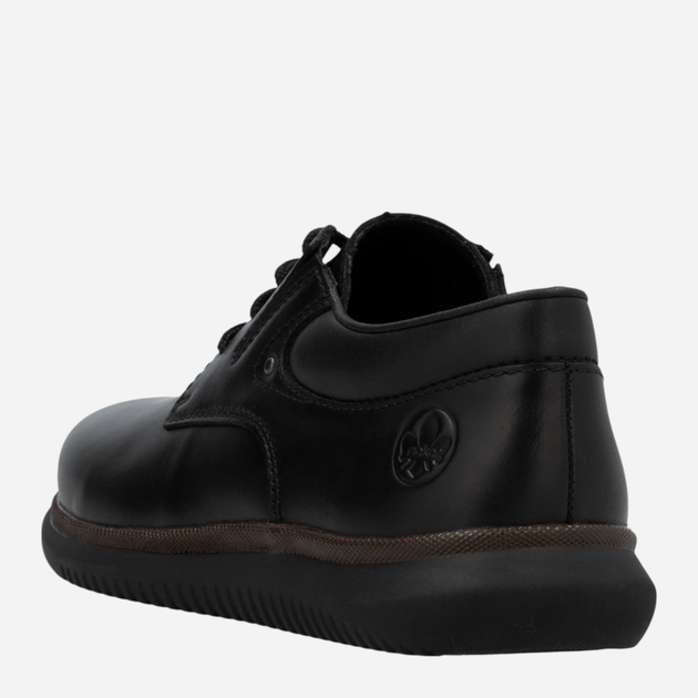 Buty derby męskie skórzane RIEKER 10419-00 44 (9.5UK) 29 cm Czarne (4061811220762) - obraz 7