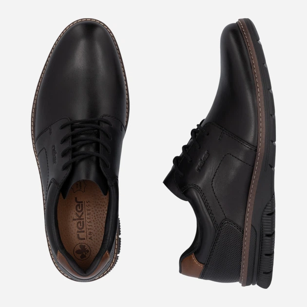 Чоловічі дербі RIEKER 14419-00 44 (9.5UK) 29 см Чорні (4061811215270) - зображення 8