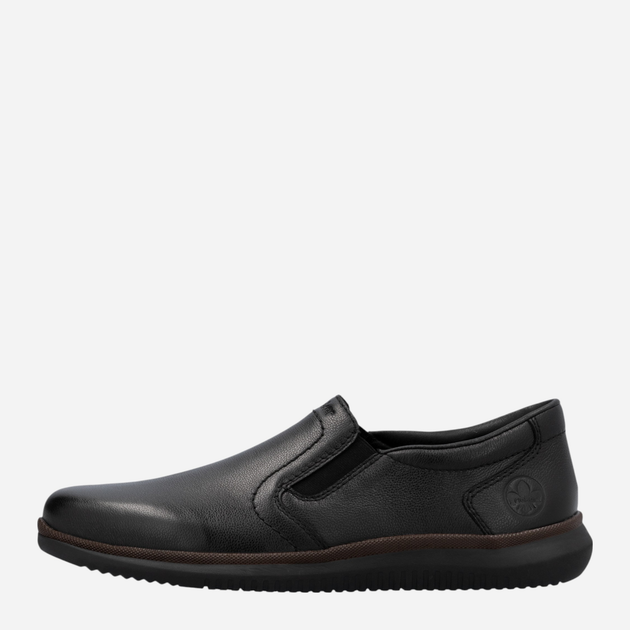 Buty wsuwane męskie skórzane RIEKER 10450-00 45 (10.5UK) 30 cm Czarne (4061811220861) - obraz 4