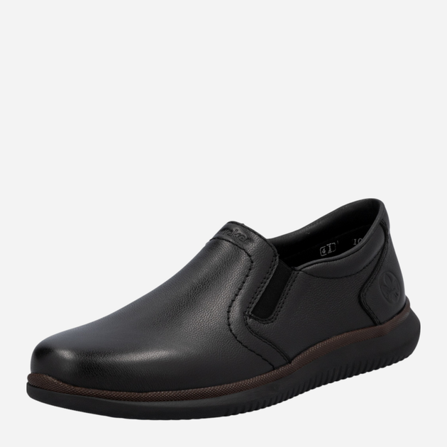 Buty wsuwane męskie skórzane RIEKER 10450-00 42 (8UK) 28 cm Czarne (4061811220830) - obraz 5