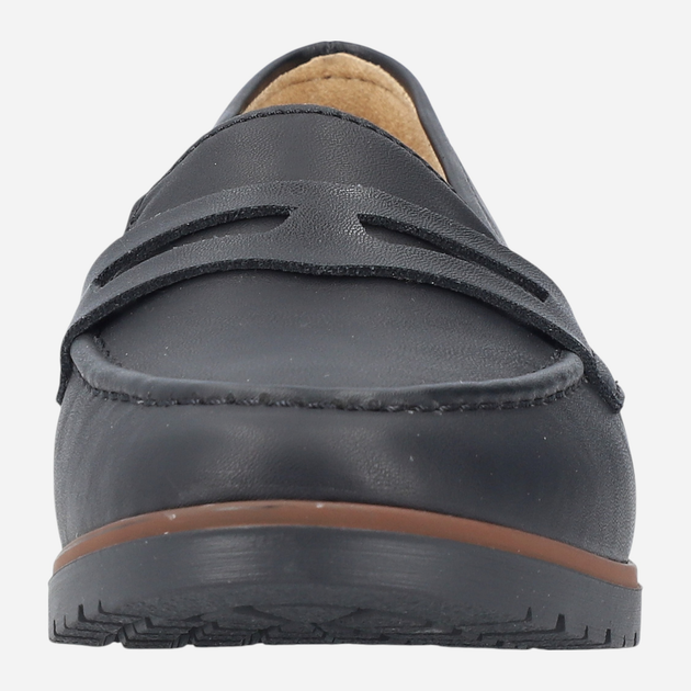 Loafersy damskie skórzane RIEKER 45300-00 38 (5UK) 25 cm Czarne (4061811826629) - obraz 6