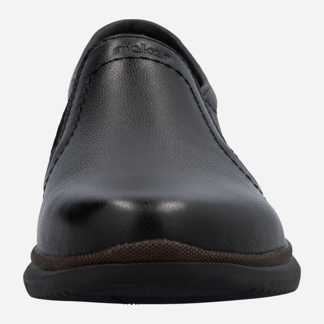 Buty wsuwane męskie skórzane RIEKER 10450-00 43 (9UK) 28.5 cm Czarne (4061811220847) - obraz 6