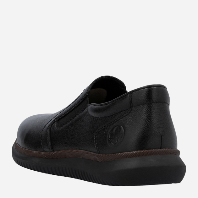 Buty wsuwane męskie skórzane RIEKER 10450-00 45 (10.5UK) 30 cm Czarne (4061811220861) - obraz 7