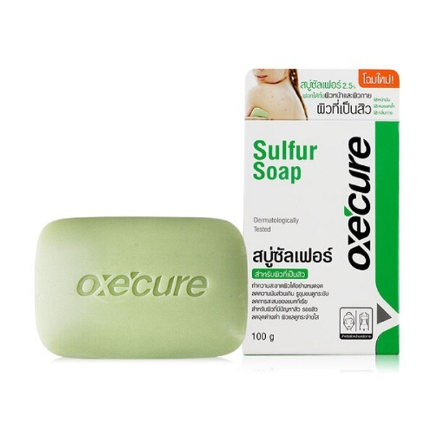 Лечебное Серное мыло Oxe Cure от акне, грибка и псориаза 100г 
