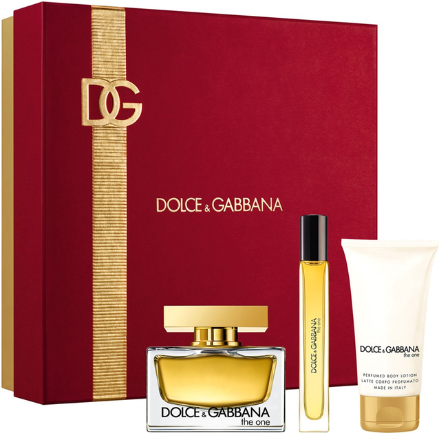 Набір для жінок Dolce&Gabbana The One Парфумована вода 75 мл + 10 мл + Лосьйон для тіла 50 мл (8054754400748) - зображення 1