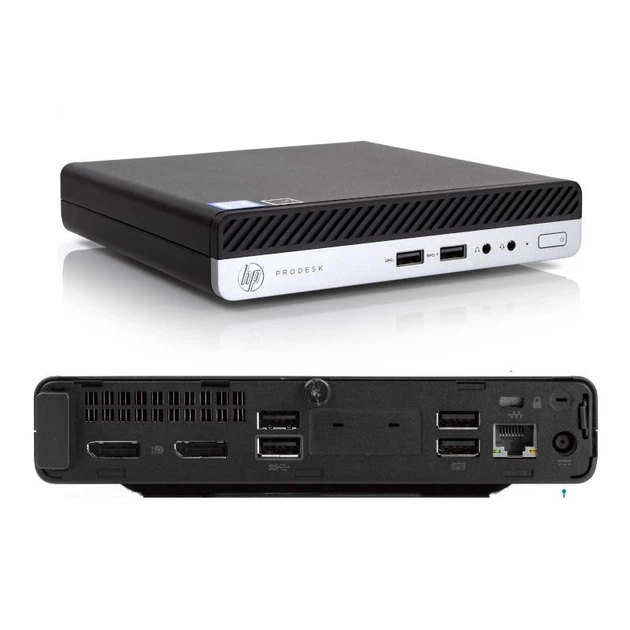 ミニPC HP ProDesk400G4DM Corei5-8500T 8GB HP ProDesk 400 G4 Desktop Mini PC, Core i5-8500T (6 ядер ), 16GB