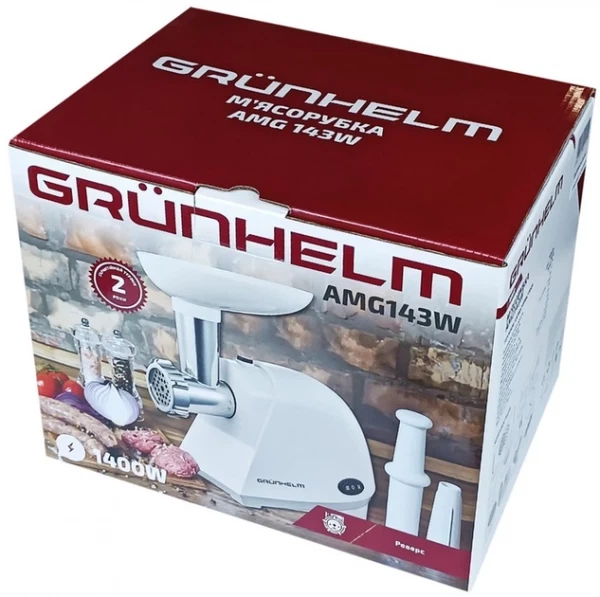 Мясорубка Grunhelm amg143w - изображение 4