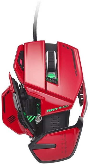 Мышь Mad Catz R.A.T. 8+ ADV USB Red (MR06DCINRD000-0) - изображение 2