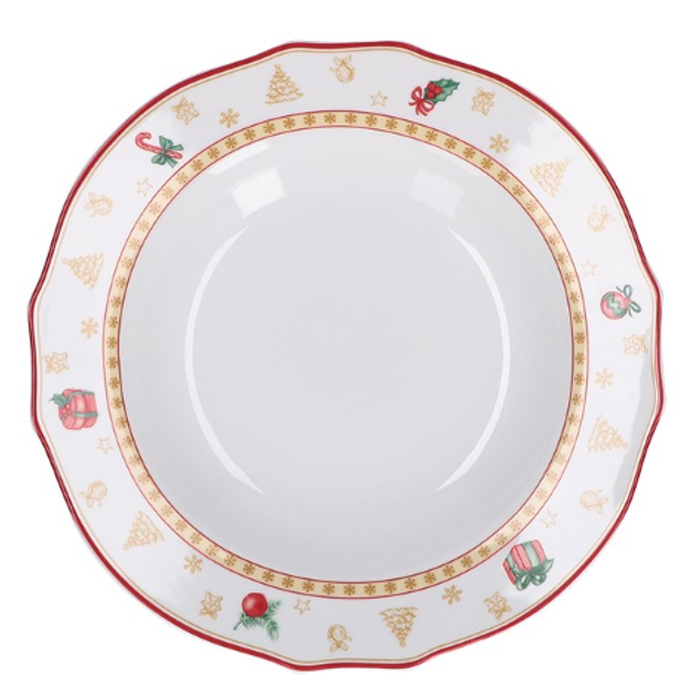Набір тарілок La Porcellana Bianca Christmas Edition для 2 осіб 3 шт (8027549117787) - зображення 3