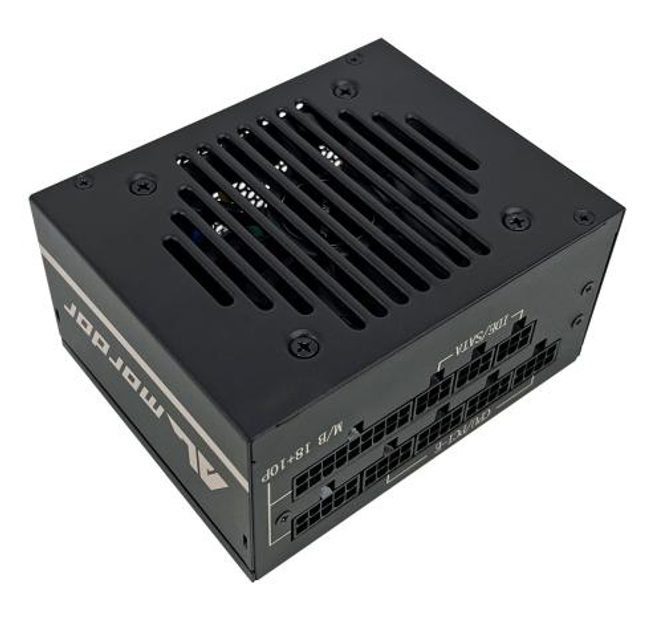 Блок питания 650 Вт, ALmordor SFX, Black, модульный, 80+ Gold, Active PFC, 80 мм, 4xMolex / 8xSATA / 3x6+2-pin / 2x4+4-pin / 1x20+4-pin (ALSFX650BK) - изображение 1