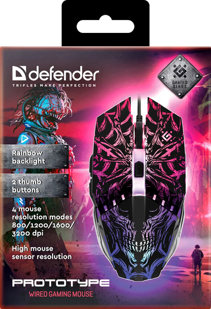 Миша Defender Prototype GM-670L USB Black (52670) - зображення 5