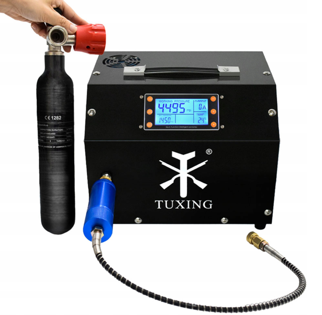 Компресор TUXING 4500Psi/300Bar PCP - Фото 2 Компресор TUXING 4500Psi/300Bar PCP - изображение 2