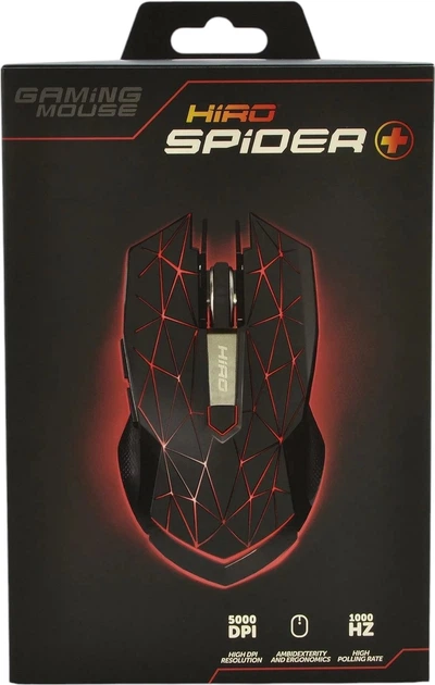 Миша Hiro Spider+ Black (NTT-G66+) - зображення 5