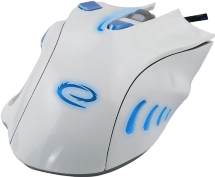Миша Esperanza MX401 Hawk USB White/Blue (EGM401WB) - зображення 4