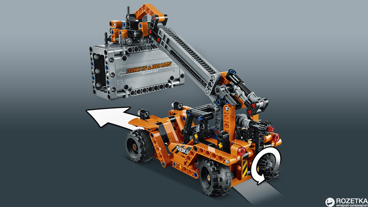 Конструктор LEGO TECHNIC Контейнерный терминал 631 деталь (42062