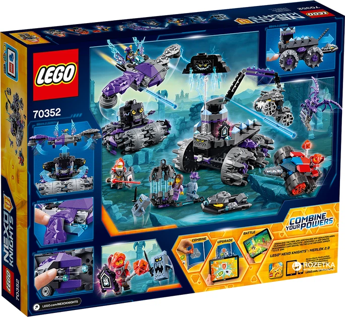 Конструктор LEGO NEXO KNIGHTS Штаб Джестро 840 деталей (70352