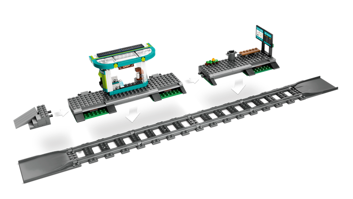 Zestaw klocków LEGO City Tramwaj miejski ze stacją 811 elementów (60423) - obraz 5