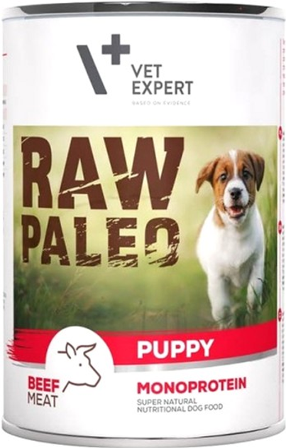 Karma mokra dla szczeniąt Raw Paleo monobiałkowa wołowina 12 szt x 400 g (5902414202757) - obraz 2