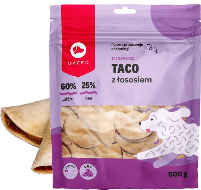 Przysmak dla psów Maced taco z łososiem 500 g (5907489325943) - obraz 1