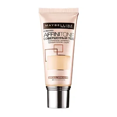 Тональный Крем Для Лица Maybelline New York Affinitone 03 Light Sand Beige 30 Мл Светло Бежевый - Фото 3 Тональный Крем Для Лица Maybelline New York Affinitone 03 Light Sand Beige 30 Мл Светло Бежевый - изображение 3