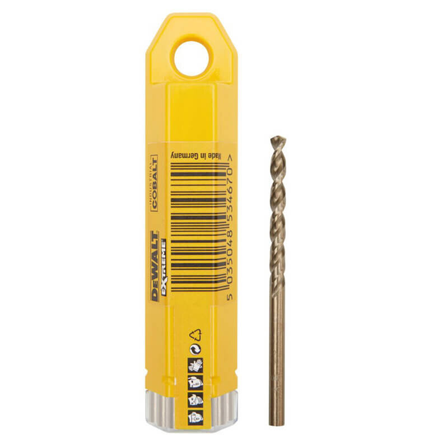 Сверло по металлу DeWALT Extreme Industrial Cobalt 3.3мм/65мм 10шт (DT4922) - изображение 2