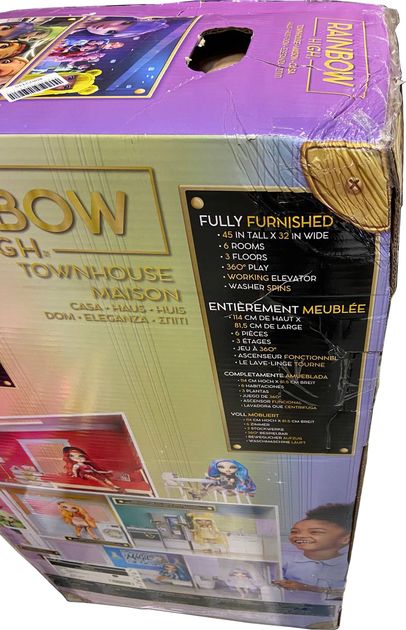 Ігровий будиночок для ляльок Rainbow High Townhouse (0035051502203) (955555908231150) - Уцінка - зображення 3