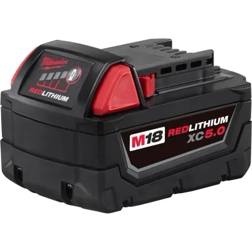 Акумулятор Milwaukee M18 B5 5.0 Ah (48-11-1850) REDLITHIUM™ - Фото 2 Акумулятор Milwaukee M18 B5 5.0 Ah (48-11-1850) REDLITHIUM™ - изображение 2