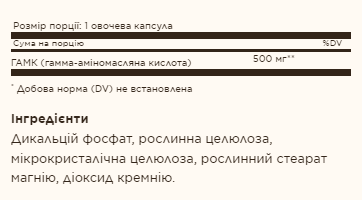 GABA 500mg - 100 vcaps - зображення 2