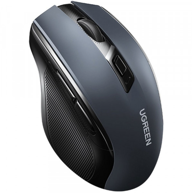 Беспроводная мышка UGREEN MU006 Ergonomic 2.4GHz 4000dpi 5кн Silence Design Black (15063) - Фото 3 Беспроводная мышка UGREEN MU006 Ergonomic 2.4GHz 4000dpi 5кн Silence Design Black (15063) - изображение 3