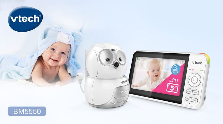 Відеоняня Vtech BM-5550 Сова Біла (4897027123692) - зображення 13