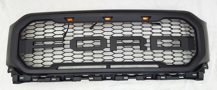 Решетка радиатора тюнинг ASP Ford F-150 21- Mk14 LED стиль Raptor без камеры KRN Форд Ф-150 L3239 - изображение 1