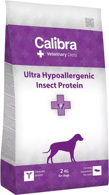 Sucha karma dla psów Calibra Veterinary Diets Ultra Hypoallergenic Owady 2 kg (8594062089971) - obraz 1