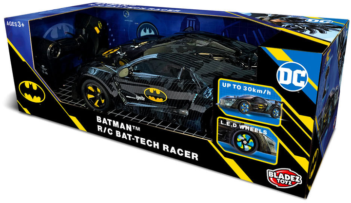 Samochód zdalnie sterowany Bladez Batman Bat-Tech Racer BTDC-RC4 1:10 (5060158856626) - obraz 1