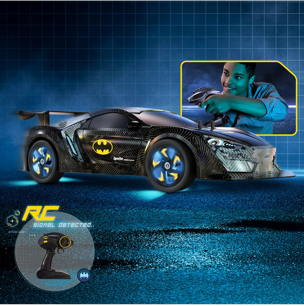 Samochód zdalnie sterowany Bladez Batman Bat-Tech Racer BTDC-RC4 1:10 (5060158856626) - obraz 4