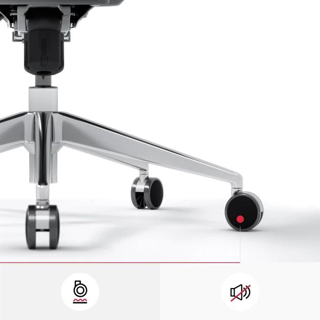 Fotel biurowy ergonomiczny Diablo Chairs V-Basic Black-Grey (5902560337259) - obraz 9