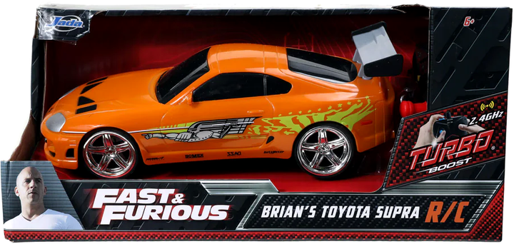 Samochód zdalnie sterowany Jada Fast and Furious Brian's Toyota Supra 1:24 (4006333064913) - obraz 1