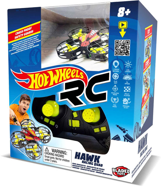 Dron zdalnie sterowany Bladez Hot Wheels Hawk (5060158858743) - obraz 1