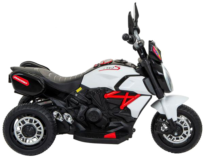 Motocykl elektryczny dla dzieci Enero Avalon 3-kolowy Biały (5902431033037) - obraz 4