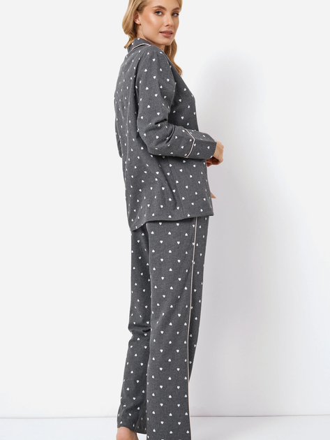 Піжама (сорочка + штани) Aruelle Joy pajama long XL Сіра (5905616143262) - зображення 2