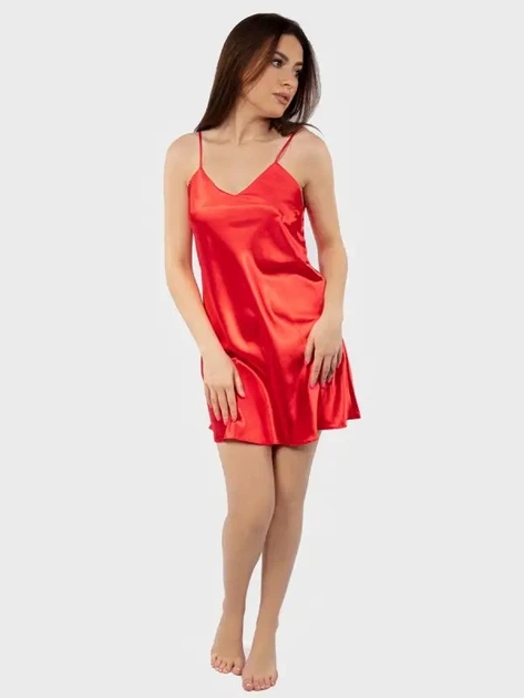 Нічна сорочка жіноча DKaren Slip Karen S Червона (5901780613464) - зображення 3
