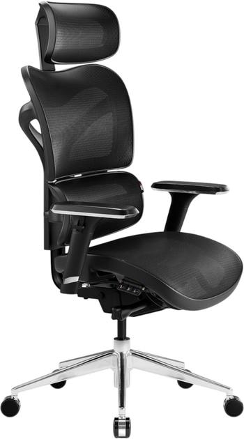 Fotel biurowy ergonomiczny Diablo Chairs V-Commander Black (5902560338164) - obraz 1