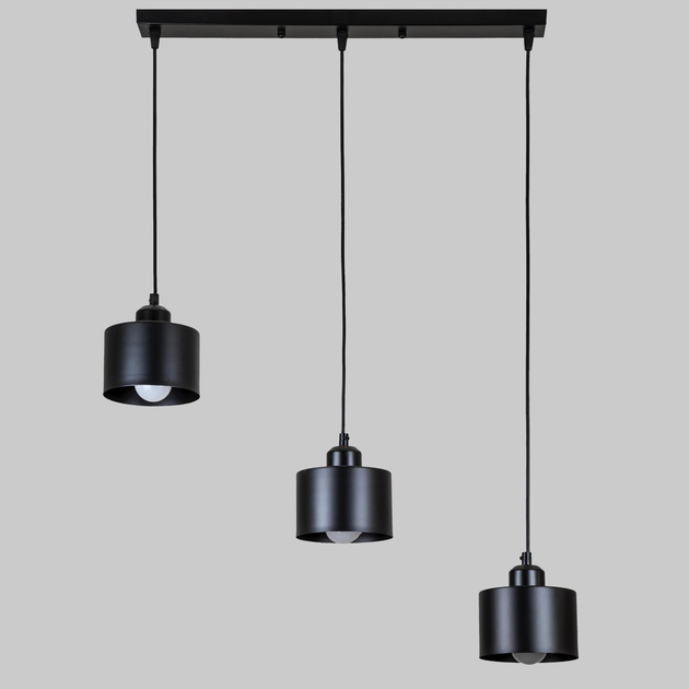 Чёрная люстра в стиле лофт "Loft Light" (52-187F-3 BK (500)) - изображение 1