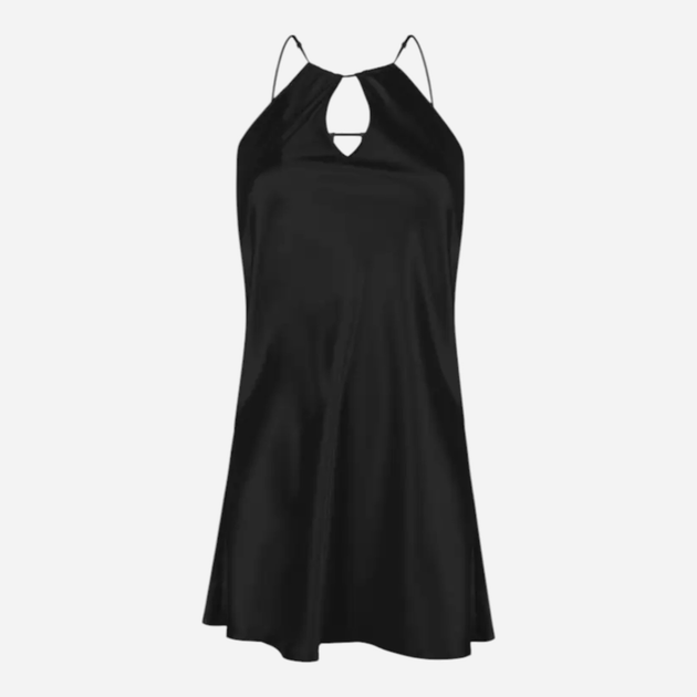 Koszula nocna damska na ramiączkach DKaren Slip Cortney XS Czarna (5903251378650) - obraz 3