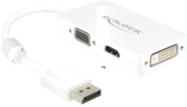 Adapter Delock DisplayPort 1.1 - VGA / HDMI / DVI Passive (4043619626557) - obraz 1