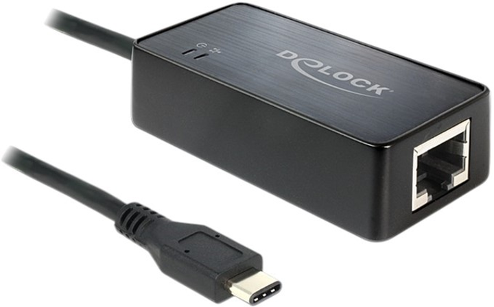 Adapter Delock USB Type-C - Gigabit LAN 10/100/1000 Mb/s (4043619626427) - obraz 1